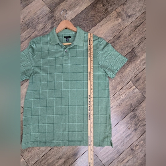 Van Heusen Medium Mens Green Polo Shirt - Picture 3 of 9